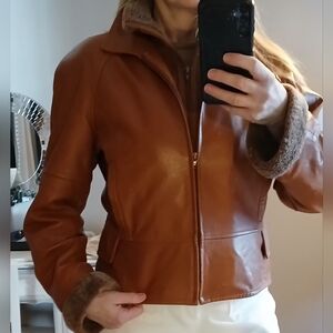 Creative Jez Leather Bomber